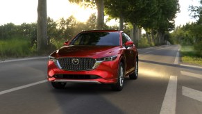 The 2025 Mazda CX-5 on the road